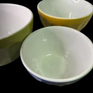 Set of 3 Stacking Bowls - Olive, Gold, Blue